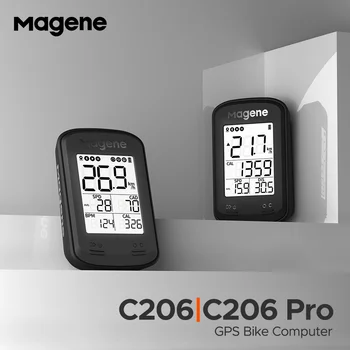 Magene C206 GPS велокомпьютер Беспроводной водонепроницаемый Bluetooth ANT велосипедный спидометр Pro Поддержка датчика частоты вращения коленчатого вала