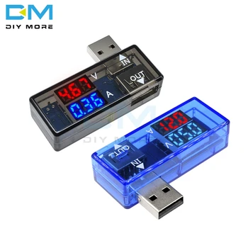 Mini 5V Красный Синий USB Измеритель тока напряжения Тестер Вольтметр Амперметр Детектор Цифровой дисплей Зарядное устройство для мобильного телефона