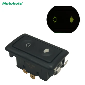 MOTOBOTS Универсальный Металлический Защелкивающийся 6-Контактный Автоматический Выключатель Стеклоподъемника 10A ~ 30A С Индикатором подсветки Одной Кнопкой #5797