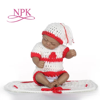 NPK new premie для новорожденных, милый маленький 12-дюймовый мягкий силиконовый винил, настоящая мягкая нежная кукла-реборн, Рождественский подарок, горячая игрушка