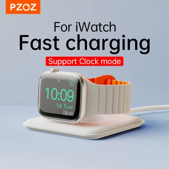 PZOZ Для Apple Watch 8 7 6 5 4 3 2 SE Мини Магнитная Зарядка USB Type C Портативное Беспроводное Зарядное Устройство Для Док-станции Серии iWatch