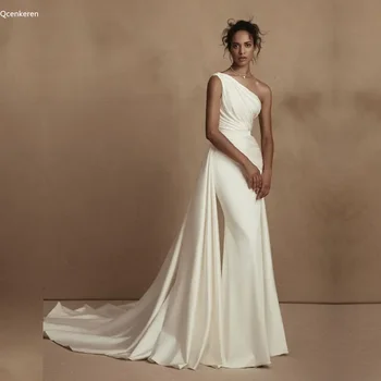 Qcenkeren Women Bridal Gown Wedding Dress elbiseler yeni maßge schneiderte anlässe kleider