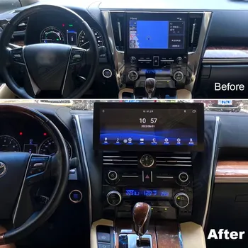 Qualcomm Для Toyota Alphard 30 2015-2020 Android 11,0 Автомобильный Радио Мультимедийный Плеер Авто Стерео GPS Navi Carplay 4G SIM Головное Устройство