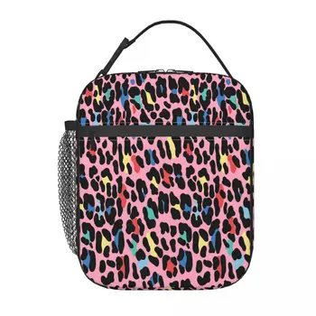 Rainbow Leopard От Elebea, Термоизолированная сумка для ланча, Подростковый контейнер для ланча, коробка для хранения продуктов, Школьный