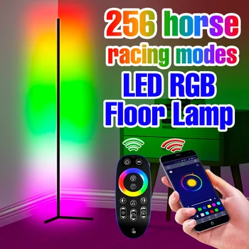 RGB Светодиодный торшер Угловой светильник для гостиной RGB Mood Light Украшение дома Bluetooth Smart APP Пульт дистанционного управления светодиодной лампой