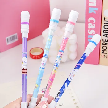 Sanrio Cinnamoroll Spin Pen Конкурс декомпрессионных ручек для учащихся начальной школы Вращающаяся ручка Ручка для подписи Канцелярские подарки