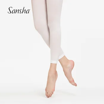 Sansha Professional для взрослых девочек, балетки без ног, обтягивающие, черные, розовые, белые, T87