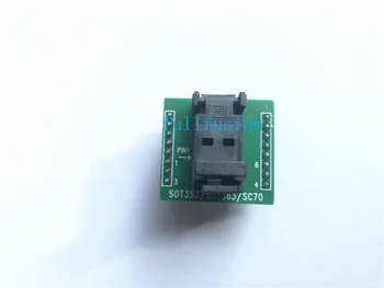 SC70-6 Проверка микросхемы и прожиг в гнезде Шаг 0,65 мм, программный адаптер SOT363-6, Размер упаковки 1,25 мм