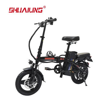 Shuailing Factory 14-дюймовый Электрический Велосипед для взрослых с Литиевой Батареей 48v 20Ah City EBike 400W Motor Складные Электрические Велосипеды