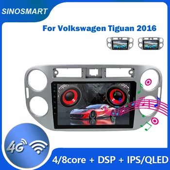 Sinosmart для Volkswagen Tiguan 2016 Автомобильный GPS Навигатор Радио 2din 2.5D IPS/QLED Экран 8 Ядерный, DSP