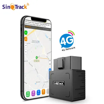 SinoTrack 4G Mini OBDII GPS Tracker ST-902L Встроенный Аккумулятор 16PIN интерфейсное устройство для автомобиля с программным обеспечением онлайн-отслеживания