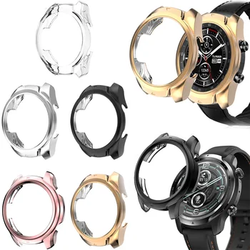 TPU Мягкая Рамка Стеклянная Защитная Пленка Для Экрана Shell Для Ticwatch Pro X/3/Lte Smart Watch Pro3 Защитный Бампер Аксессуары