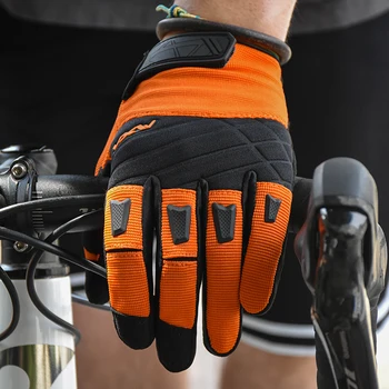 VXW Велосипедные Противоскользящие Перчатки На Полный палец С Сенсорным Экраном Для Мужчин И Женщин, Перчатки Для MTB Велосипеда, Дышащие Противоударные Спортивные Велосипедные Перчатки