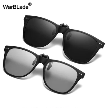 WarBLade Поляризованные Солнцезащитные Очки С Откидной Клипсой Для Мужчин И Женщин Для Вождения, Фотохромные Очки UV400, Изменяющие Очки Ночного Видения, Очки