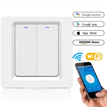 Wi-Fi Smart Не требуется, кнопка включения/ выключения света на нейтральной линии, настенный выключатель 1/2 / 3 бАнды, 86x86 мм, Работа с Apple HomeKit