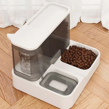 Автоматическая кормушка для кошек, диспенсер для воды, миска для кошек большой емкости, универсальная проточная вода без мокрого рта