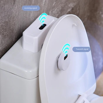 Автоматические клапаны для смыва унитазов, бесконтактная интеллектуальная кнопка смыва унитазов, брызгозащищенная с беспроводным передатчиком для ванной комнаты