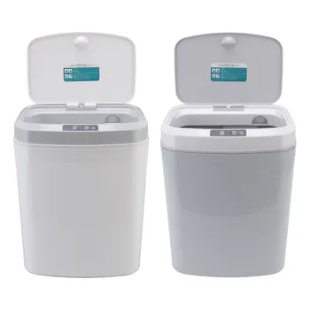 Автоматический мусорный бак с автоматическим кнопочным управлением Умный мусорный бак с инфракрасной индукцией 16Л для гостиной для офиса для