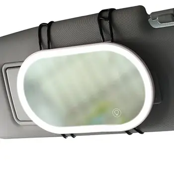 Автомобильное Туалетное Зеркало Автомобильное Туалетное Зеркало С Подсветкой Автомобильное Косметическое Зеркало Со Встроенной Батареей Перезаряжаемый Сенсорный Экран LED Макияж