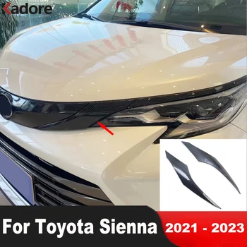 Автомобильные Аксессуары Для Toyota Sienna 2021 2022 2023 Углепластиковая Передняя Центральная Решетка Радиатора Отделка Крышки Гриля Гоночных Решеток Молдинговая Планка