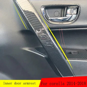 Автомобильные аксессуары Отделка ABS Внутренней ручки двери, отделка подлокотника для Toyota Corolla 2014 2015 2016 2017 2018