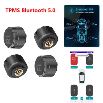Автомобильные датчики давления в шинах TMPS, мотоциклетные TPMS, Bluetooth-совместимая система контроля давления в шинах, внешний датчик Android / IOS