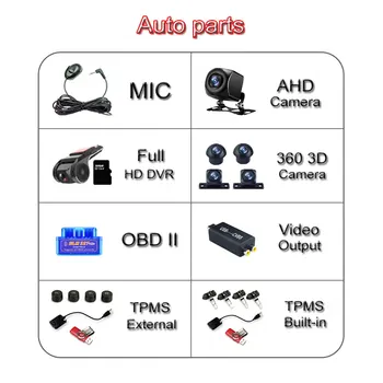 Автомобильные навигационные мультимедийные аксессуары OBD DVR TPMS
