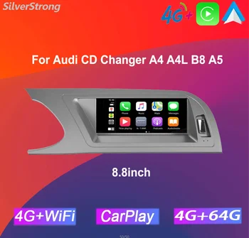 Автомобильный Android-планшет для Audi CD Changer A4 A4L B8 A5 2004-2009 4 ГБ ОЗУ 64 ГБ ПЗУ CarPlay GPS Google Map Авто стерео LHD