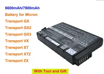 Аккумулятор GreenBattey емкостью 6600 мАч/7800 мАч для Micron Transport GX, Transport GX2, Transport GX3, Transport VX, Transport XT, XT2, ZX