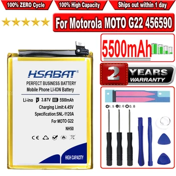 Аккумулятор HSABAT 5500mAh NH50 для Motorola MOTO G22 456590