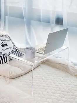 Акриловый край прозрачный роскошный домашний журнальный столик онлайн знаменитостей угловой диван для спальни в скандинавском стиле край шкафа-эркера
