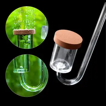 Акриловый прозрачный диффузор CO2, распылитель для аквариумных растений с живым мхом, счетчик пузырьков для аквариумных растений, регулятор уровня воды в траве.