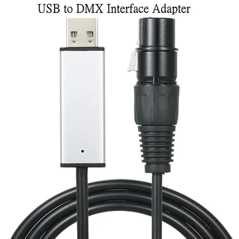 Аксессуары для освещения Диммеры Преобразование сигнала DMX USB интерфейс USB в DMX Кабель-адаптер Консоль Компьютерная консоль DMX