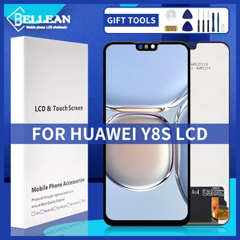 Бесплатная доставка 6,5-дюймовый дисплей Y8S для Huawei Y8S ЖК-дисплей с сенсорной панелью, дигитайзер в сборе, запасные части для ремонта с рамкой