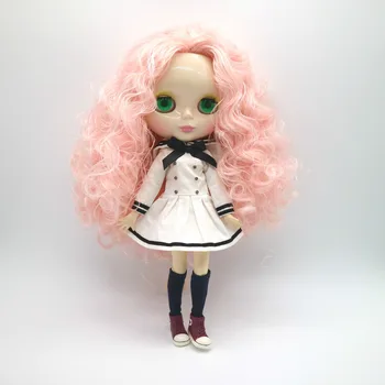 Бесплатная доставка афро-розовая кукла с волосами Blyth (TW94)