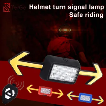 Беспроводной велосипедный указатель поворота для шлема, дистанционное управление, USB-зарядка, задний фонарь для MTB велосипеда, указатель направления ночной езды.