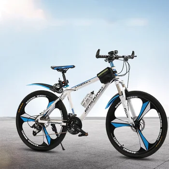 Велосипед с переменной скоростью 26 Дюймовый горный велосипед с рамой из высокоуглеродистой стали, усиленной передними и задними механическими дисковыми тормозами
