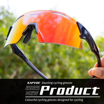 Велосипедные солнцезащитные очки Kapvoe для мужчин, велосипедные очки UV400, Женские Очки для вождения MTB велосипеда, Очки для спорта на открытом воздухе, Очки для бега