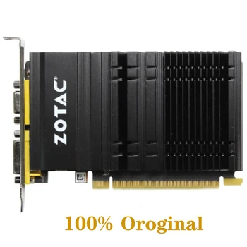 Видеокарта ZOTAC GeForce GT610 1GB 64Bit GDDR3 Видеокарты GPU Карта Для NVIDIA Оригинал GT 610 1GD3 DVI VGA PCI-E Используется