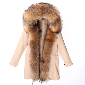 водонепроницаемая парка, зимняя куртка, модная мужская шуба из натурального меха, воротник из натурального меха енота, капюшон, подкладка из натурального меха кролика, уличная одежда 2020