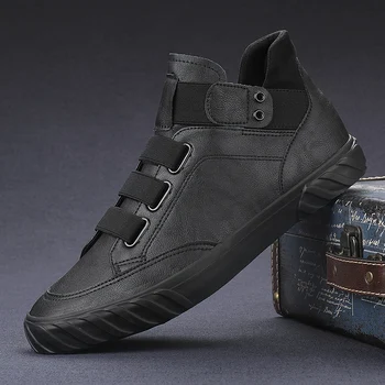 Высококачественная повседневная кожаная мужская обувь, удобные дышащие мужские кроссовки, обувь для скейтборда, Роскошная брендовая прогулочная обувь