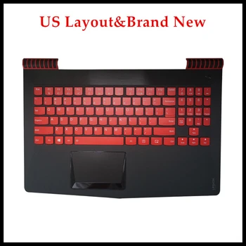 Высококачественная Фирменная Новинка Клавиатура для ноутбука Lenovo Legion R720-15IKB Клавиатура с тачпадом с подсветкой упор для рук В Сборе американская Раскладка