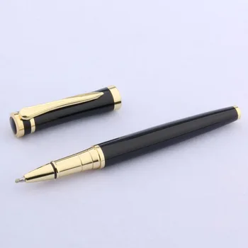 Высококачественный Новый подарок, черные Золотые чернила для заправки, ручка-роллер, канцелярские принадлежности, школьные принадлежности для письма