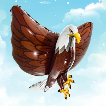 Гигантский орел, воздушные шары из фольги, анимальная тематика, день рождения для мальчиков, украшения для душа ребенка