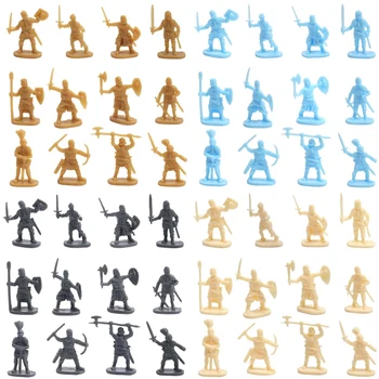 Горячая распродажа 1: 72 200 /Комплект пластиковых фигурок древних солдат, игрушка, Архаичные солдаты, мужские фигурки фехтовальщика, игрушки для военных сцен, сделай сам