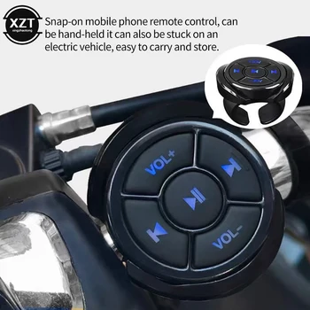 Горячая распродажа Беспроводной Bluetooth Медиа кнопка Пульт дистанционного управления Рулевое колесо автомобиля MP3 Музыкальный плеер для IOS Android Телефоны Планшеты