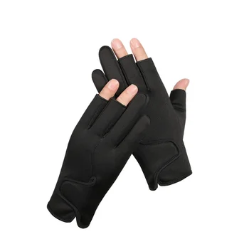 Горячая распродажа зимних мужских перчаток для верховой езды, рыболовных перчаток, плюшевых теплых противоскользящих ветрозащитных и водонепроницаемых велосипедных перчаток
