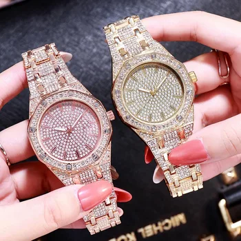 Горячие продажи Кварцевых часов Gold Trend Напрямую Продают Трансграничные Женские Часы Sky Star С Бриллиантовой инкрустацией, электронная коммерция класса II