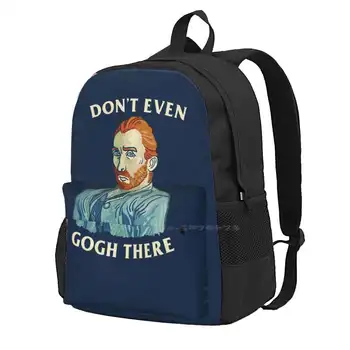 Даже Не Гог Там Школьные сумки для девочек-подростков, дорожные сумки для ноутбуков, даже не Гог там художник Винсент Ван Гог