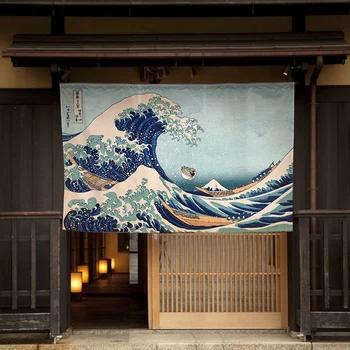 Дверная Занавеска Ресторана Суши Изакая в Японском стиле